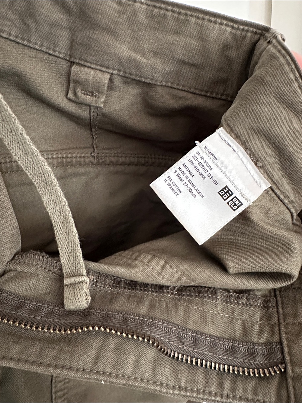 Uniqlo Utility Work Pants Olive Green Men’s Women’s Unisex - Picture 5 of 6